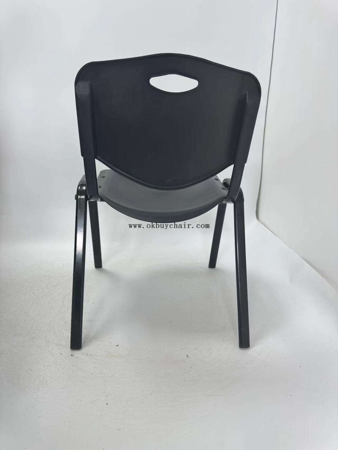 Wholesale PP Plastic Multi-purpose Hall Chair for Educational Institutions and Meeting Rooms, Powder Coated Iron Frame