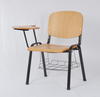 black leg plywood conference chair with writing pad and bookrack
