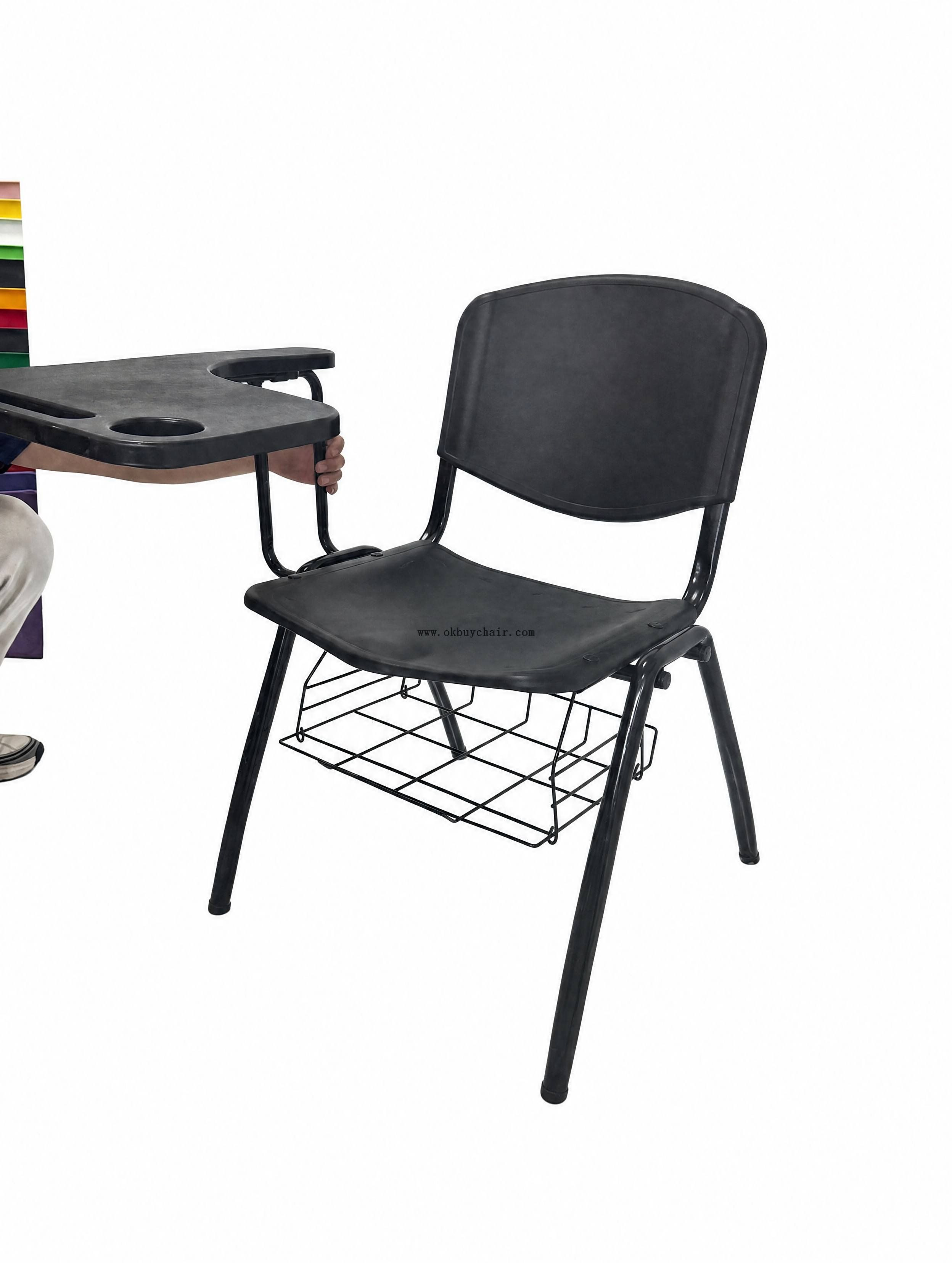 OK-510MDG Conference Chair with big tablet and bookrack