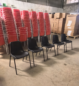Stackable Plastic Chair with Metal Legs for School, Training And Event