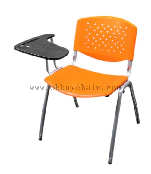 OK-509MX Stackable PP Training Chair with Small Writing Tablet