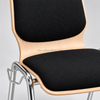 OK-2062BS Stackable Plywood Conference Chair with Fabric Cushion Seat and Back