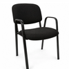 OK-510A NC01A Stackable Fabric Conference Chair with Arms for Training Rooms Auditoriums and Public Spaces