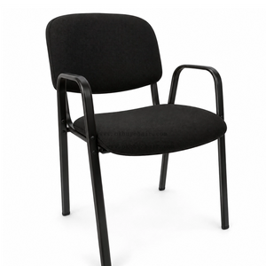 OK-510A NC01A Stackable Fabric Conference Chair with Arms for Training Rooms Auditoriums and Public Spaces