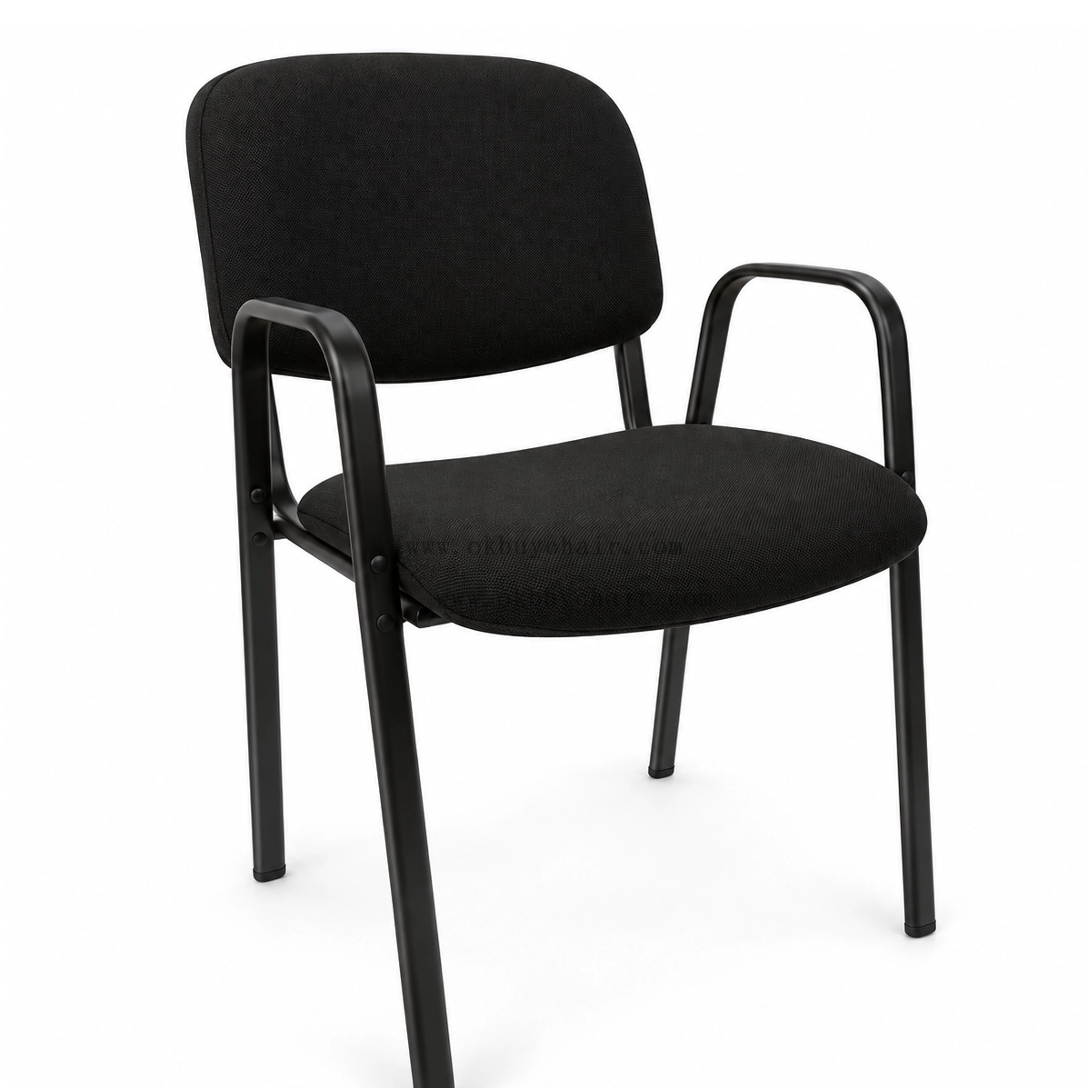 OK-510A NC01A Stackable Fabric Conference Chair with Arms for Training Rooms Auditoriums and Public Spaces