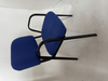 black leg upholstery conference chair with arm