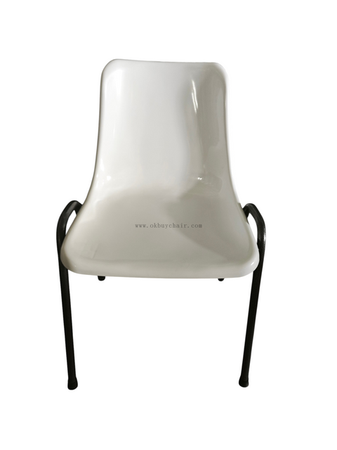 OK-505 chair shinny shell with black leg school chair