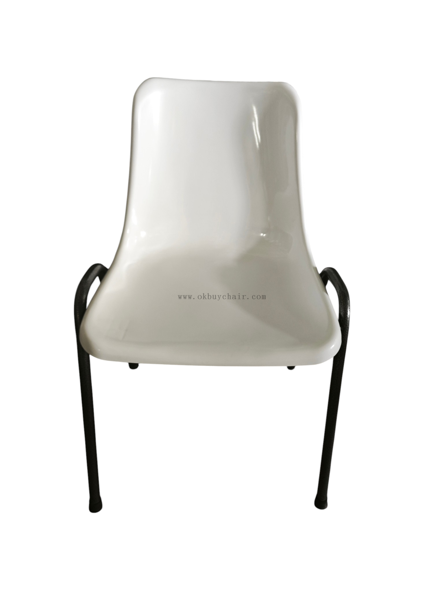 OK-505 chair shinny shell with black leg school chair