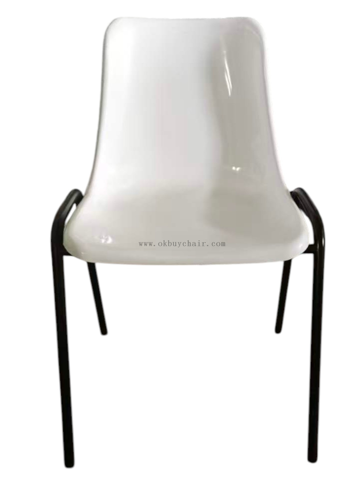 OK-505 chair shinny shell with black leg school chair