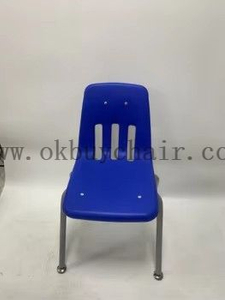Stackable School Student Plastic Chair with Steel Tube Legs Classroom Educational Furniture Chair 