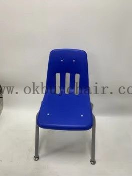 Stackable School Student Plastic Chair with Steel Tube Legs Classroom Educational Furniture Chair 