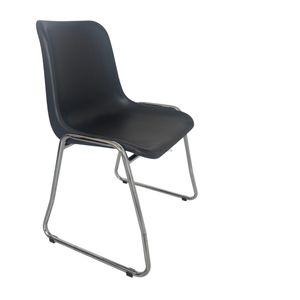 PP Plastic Sled Chair Chrome Office Meeting