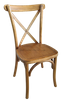 OK-7002 Solid Wood Cross Back Chair Stackable Event Chair