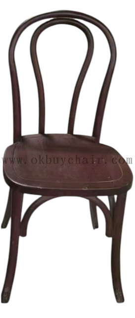 Black Solid Elm Wood Bentwood Thonet Chair for Conference Breakout Education and Event Seating
