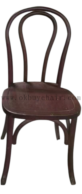 Black Solid Elm Wood Bentwood Thonet Chair for Conference Breakout Education and Event Seating