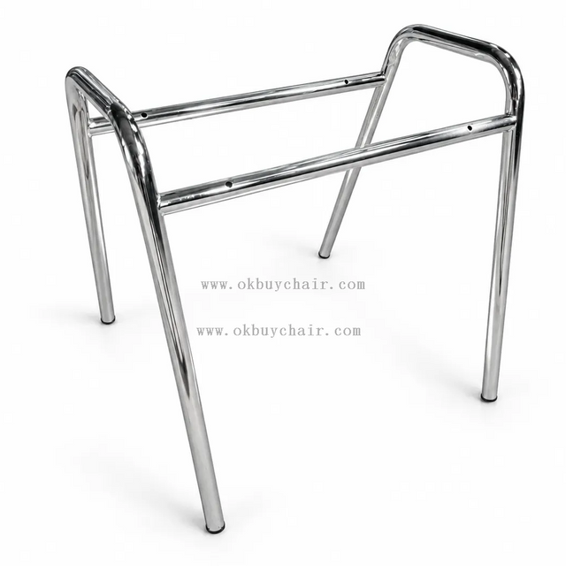 OK-505FC Chrome Plated Steel Chair Frame Component for Stackable Conference Training and Event Seating Assembly