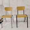 Heavy Duty Educational Chair with Plywood Desk Board and Hanging Rack for Church Auditoriums