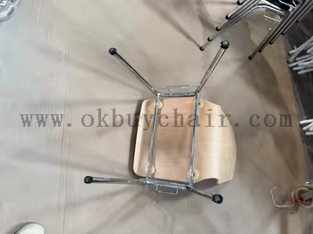 OK-2062BS Stackable Plywood Conference Chair with Fabric Cushion Seat and Back