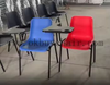 Modern Wholesale PP Plastic Training Chair with Writing Tablet Arm Metal Frame Student Classroom Lecture Desk Chair for School