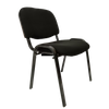 black leg black fabric conference chair