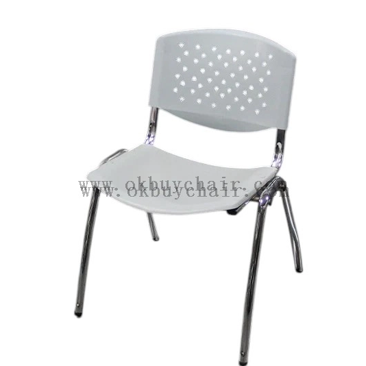 OK-509M Stackable PP Training Chair with Heart-Shaped Steel Frame
