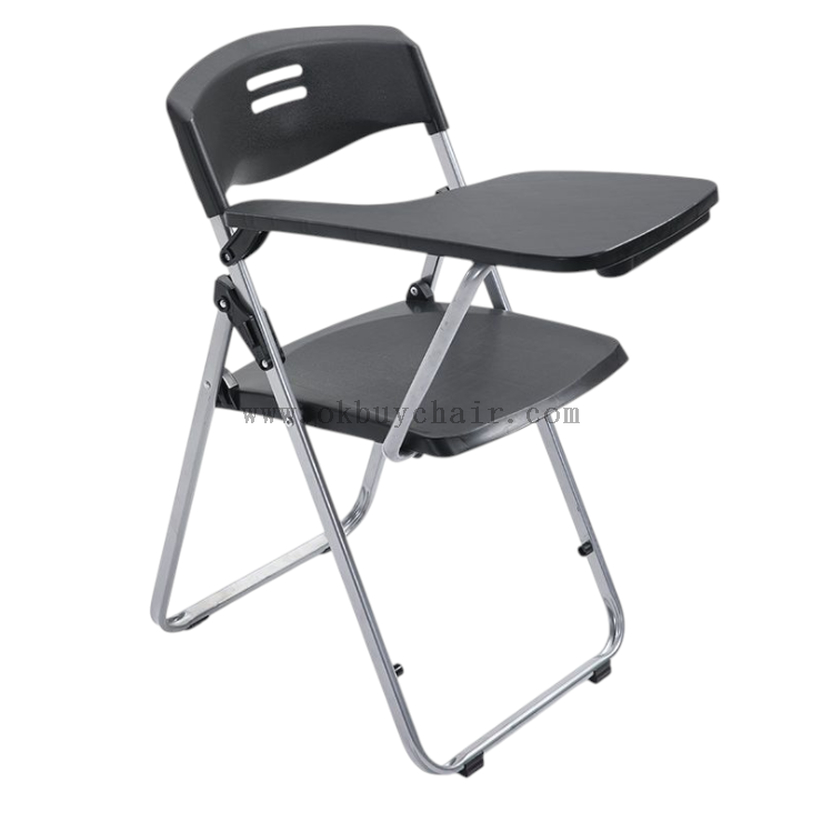 OK-361 Portable PP Folding Training Chair with Writing Tablet for School Classroom Lecture and Exam Room