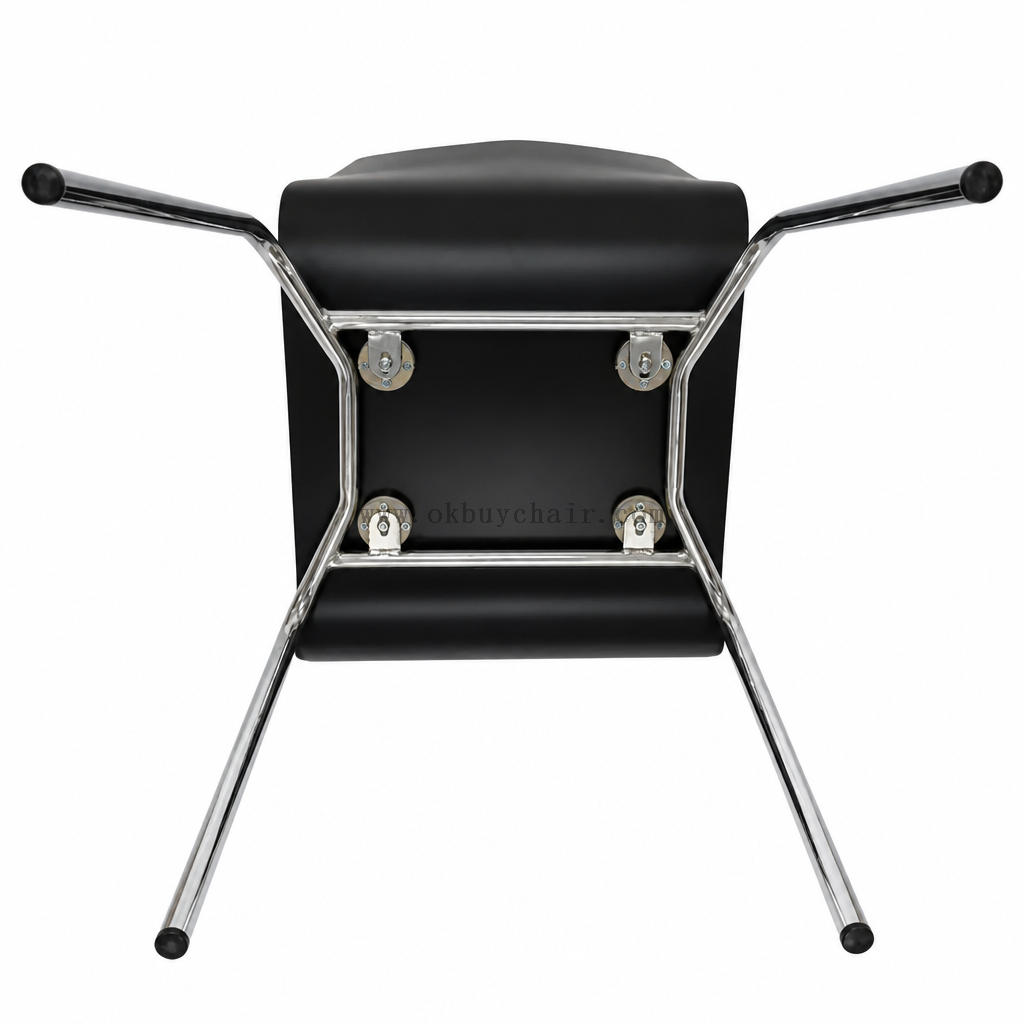 OK-2068 Plywood Classroom Training Chair with Chrome Steel Frame