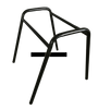 OK-505FB Black Powder Coated Steel Chair Frame Component for Stackable Classroom Training and Event Chairs