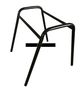 OK-505FB Black Powder Coated Steel Chair Frame Component for Stackable Classroom Training and Event Chairs