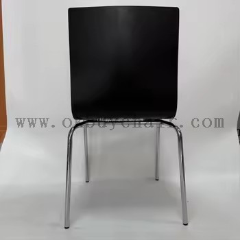 OK-2068 Stackable Plywood Shell Conference Training Chair with Metal Frame