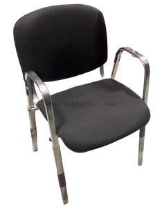 chrome leg upholstery conference chair with arm