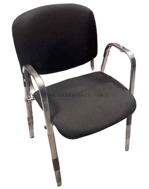 chrome leg upholstery conference chair with arm