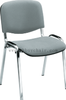 chrome leg black fabric conference chair