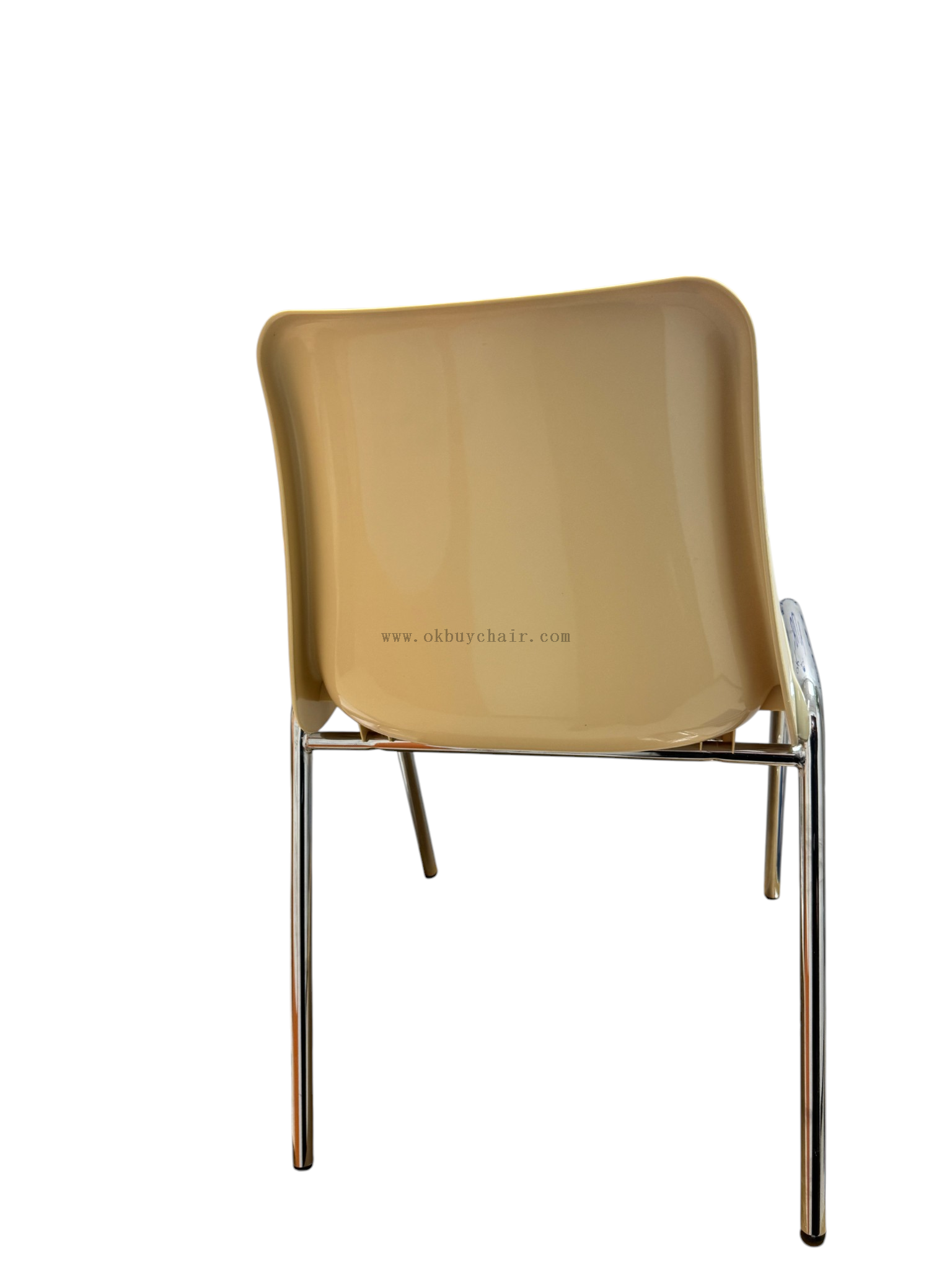 OK-505 chair shinny shell with chrome leg school chair