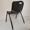 Stackable Plastic Conference Chair with Heart Shape Metal Legs for Event Seating and Church Hall Use
