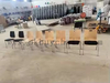 OK-2062BS Stackable Plywood Conference Chair with Fabric Cushion Seat and Back