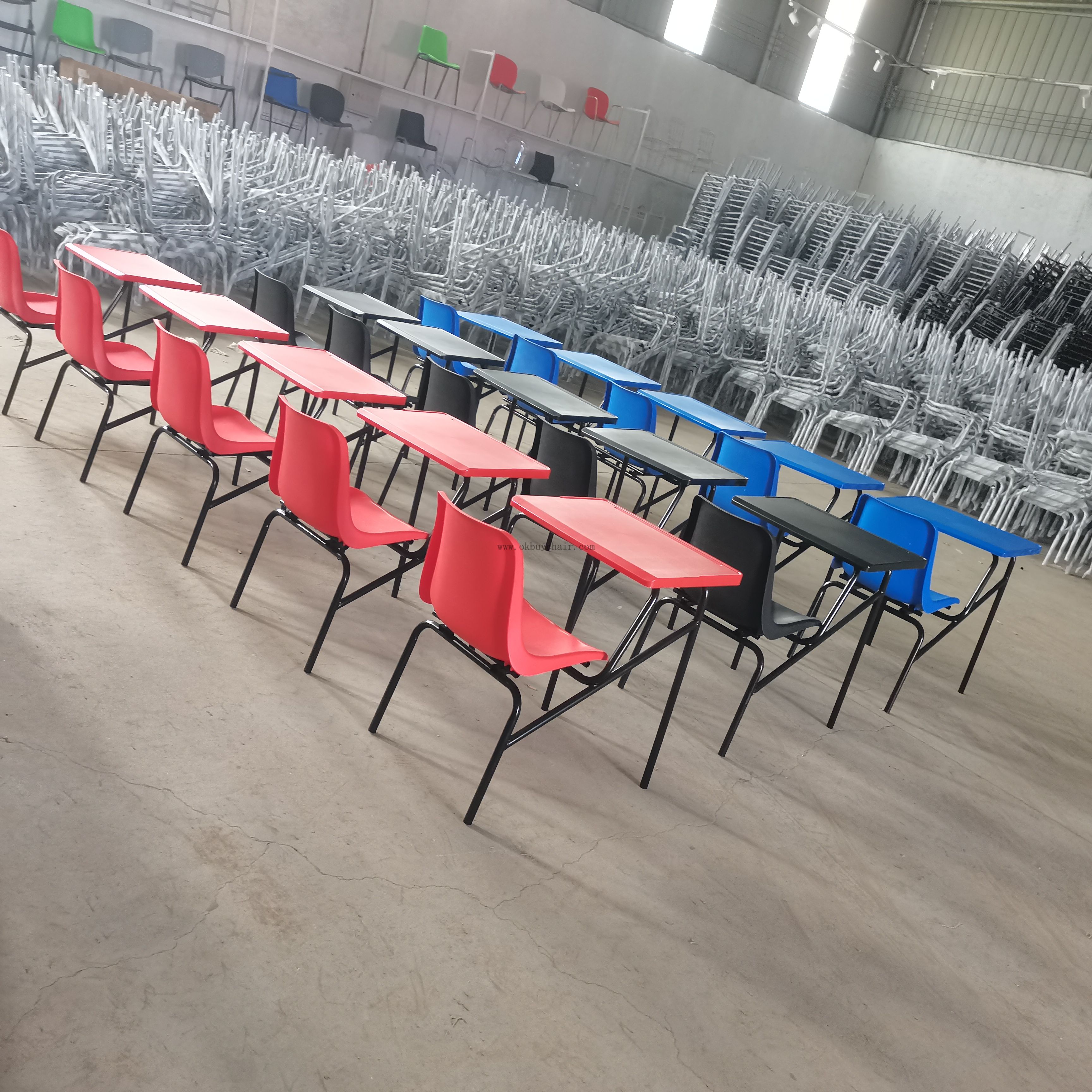 OK-505LT Classroom Chair Desk Combo with Writing Tablet for Schools