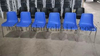Linkable Plastic Chair with Metal Legs for Event Hall Rental Party