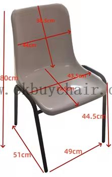 Stackable Modern Plastic Dining Chair with Chrome Steel Legs Restaurant Cafe Event Chair 