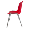 Stackable Linking PP Plastic Conference Chair with Chrome Steel Frame for School Training and Event Seating