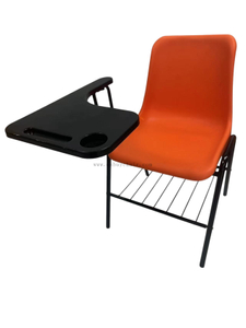 OK-505DNS Stackable Linking PP Student Chair with Large Writing Tablet and Bottom Book Rack for Classroom Training