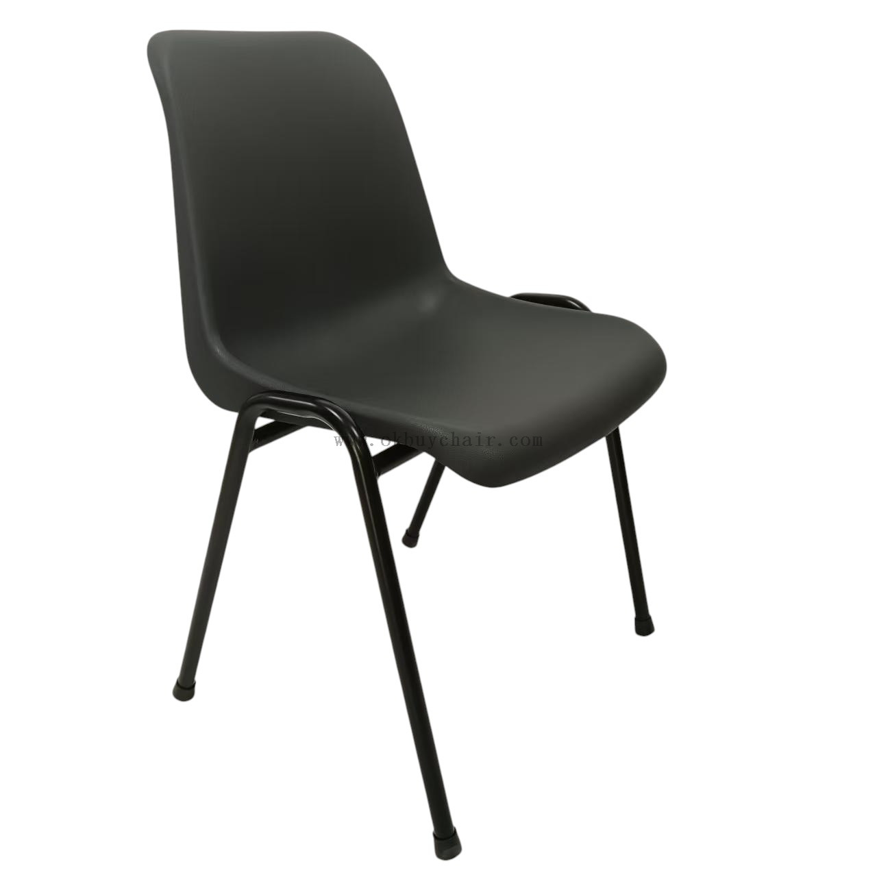 OK-506 Stackable PP Conference Chair with Silver Vein Powder Coated Steel Frame for Training Room and Event Seating