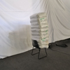 OK-505 black sled base chair