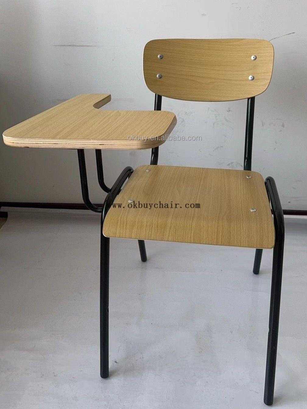 Plywood Training Chair with Writing Tablet for School Classroom and Lecture Hall Seating