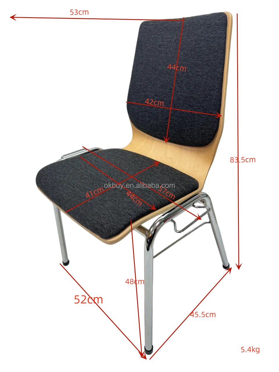 OK-2062S Upholstered Interlocking Conference Chair