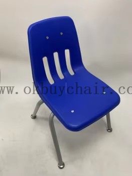 Stackable School Student Plastic Chair with Steel Tube Legs Classroom Educational Furniture Chair 