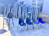 OK-505B Black Leg Plastic Bar Chair for Training Cafeteria