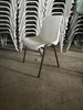 Stackable Plastic Chair with Powder Coated Steel Legs Restaurant Training Conference Commercial Chair