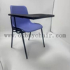 Modern Wholesale PP Plastic Training Chair with Writing Tablet Arm Metal Frame Student Classroom Lecture Desk Chair for School