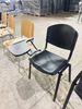 OK-510X Powder Coated Leg Plastic Conference Chair with Writing Tablet for Conference Halls
